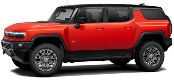 2026 GMC Hummer EV SUV Solar Orange