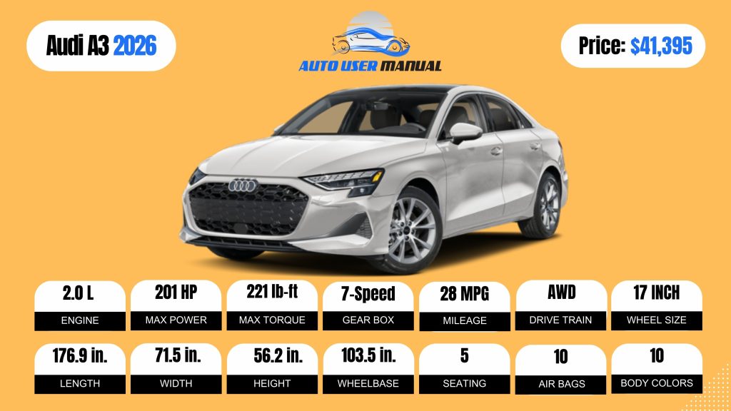 Audi A3 2026 Brochure