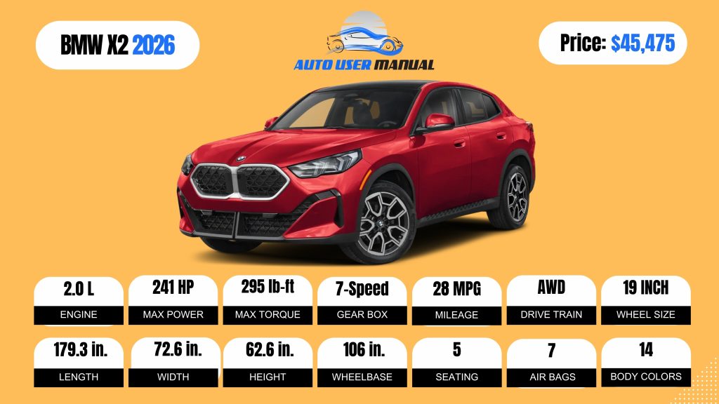 BMW X2 2026 Brochure