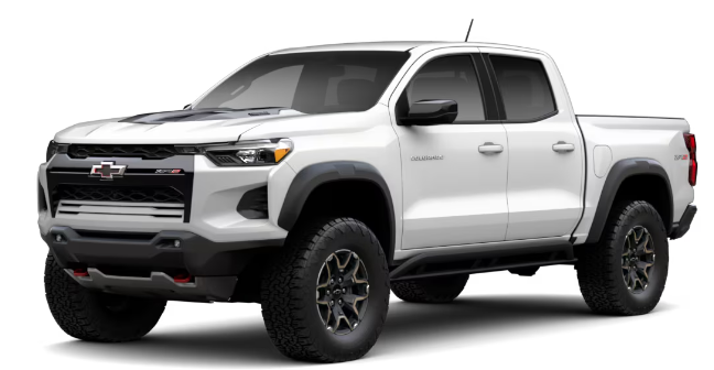 Colour Availability Chevrolet Colorado 2026 (3)