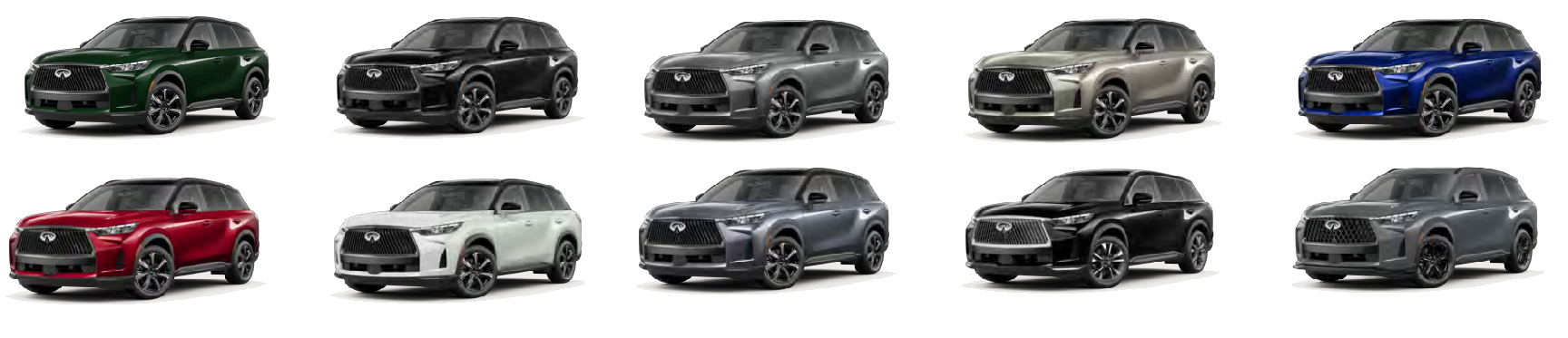 Colour Availability Infiniti QX60 2026