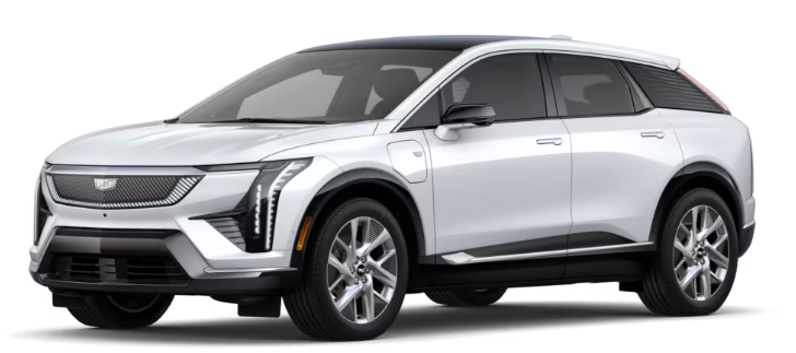 Colour Availability for the  Cadillac Optiq 2026 (1)