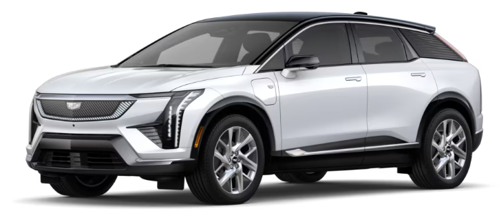 Colour Availability for the  Cadillac Optiq 2026 (2)