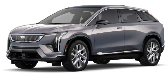 Colour Availability for the  Cadillac Optiq 2026 (6)