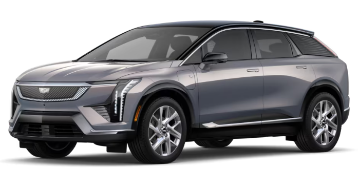 Colour Availability for the  Cadillac Optiq 2026 (7)