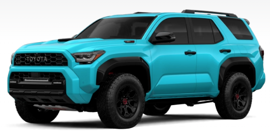Colour Availability for the Toyota 4Runner 2026 (1)