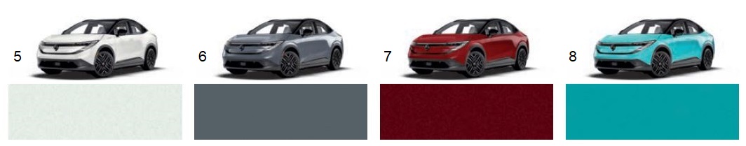 Colour Availability of Nissan Leaf 2026 1