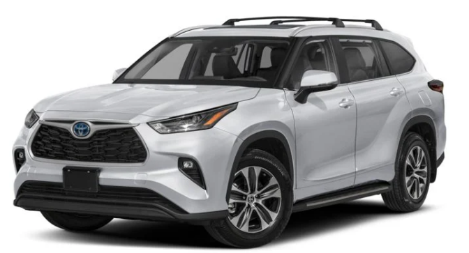 Colour Availability of the Toyota Highlander Hybrid 2026 (1)
