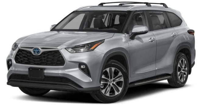 Colour Availability of the Toyota Highlander Hybrid 2026 (2)