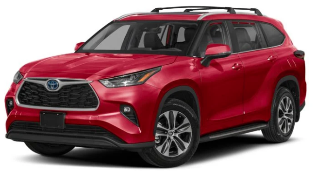 Colour Availability of the Toyota Highlander Hybrid 2026 (4)