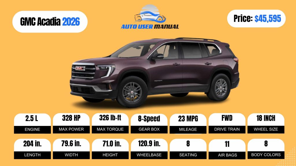 GMC Acadia 2026 Brochure