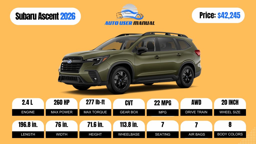 Subaru Ascent 2026 (Brochure)