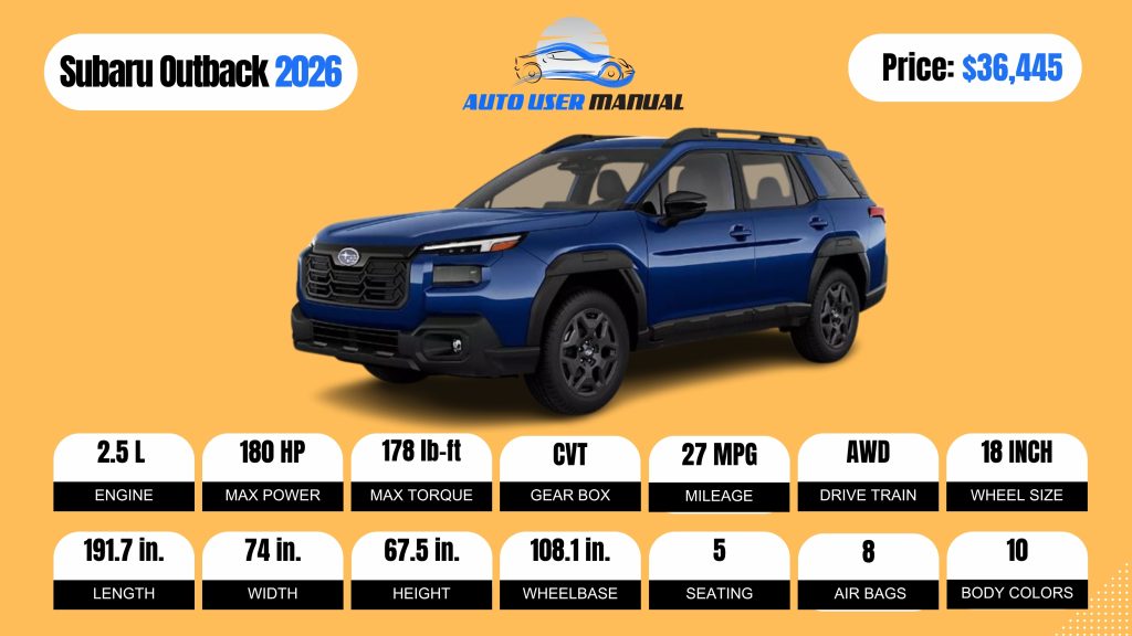 Subaru Outback 2026 Brochure