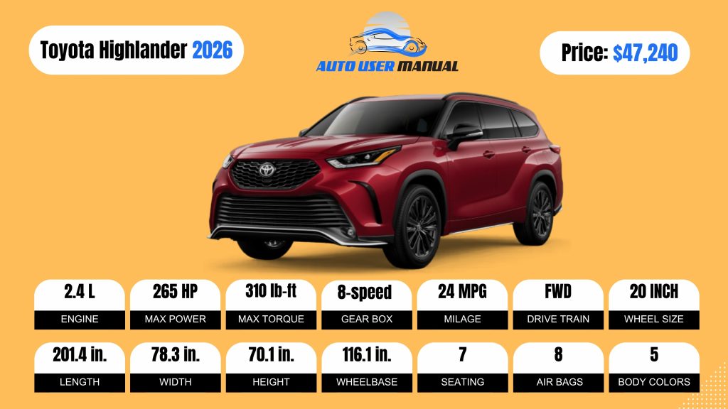 Toyota Highlander 2026 (Brochure)