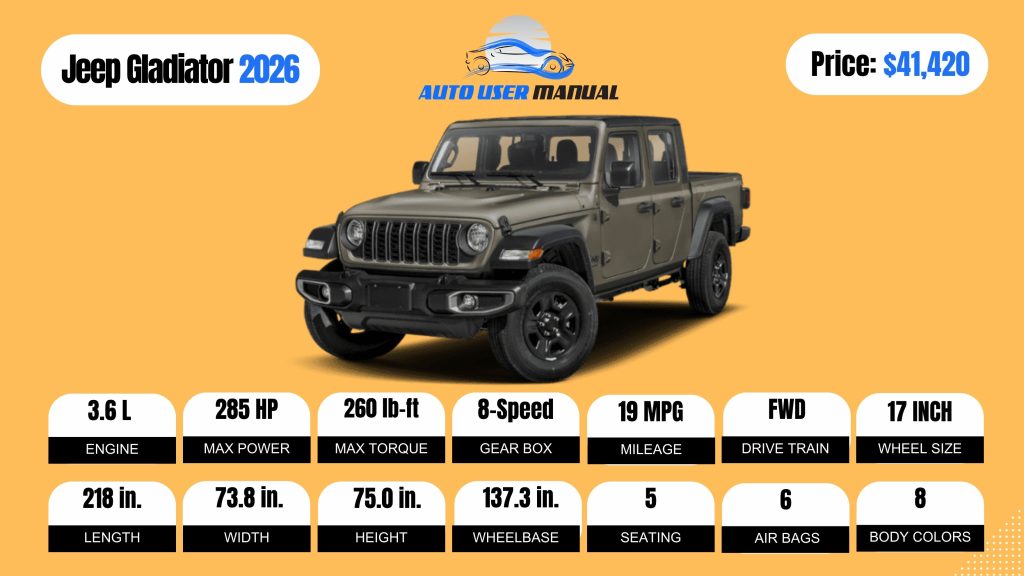 2026 Jeep Gladiator Brochure