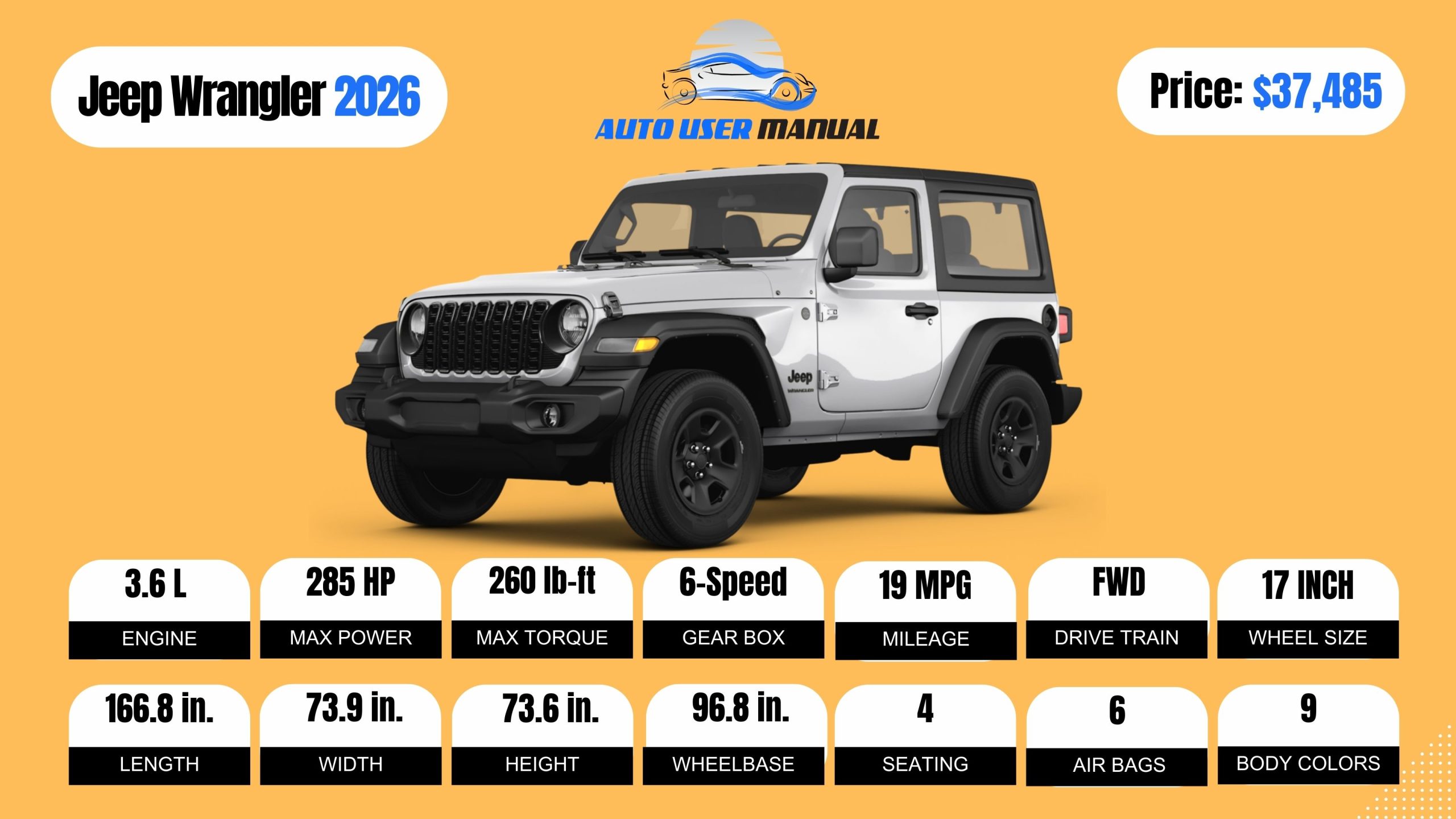 Jeep Wrangler 2026 Review, Specs, Price and Mileage (Brochure) - Auto ...