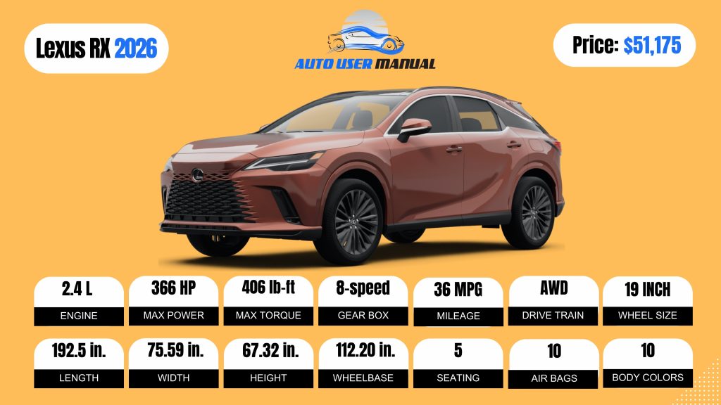 2026 Lexus RX (Brochure)