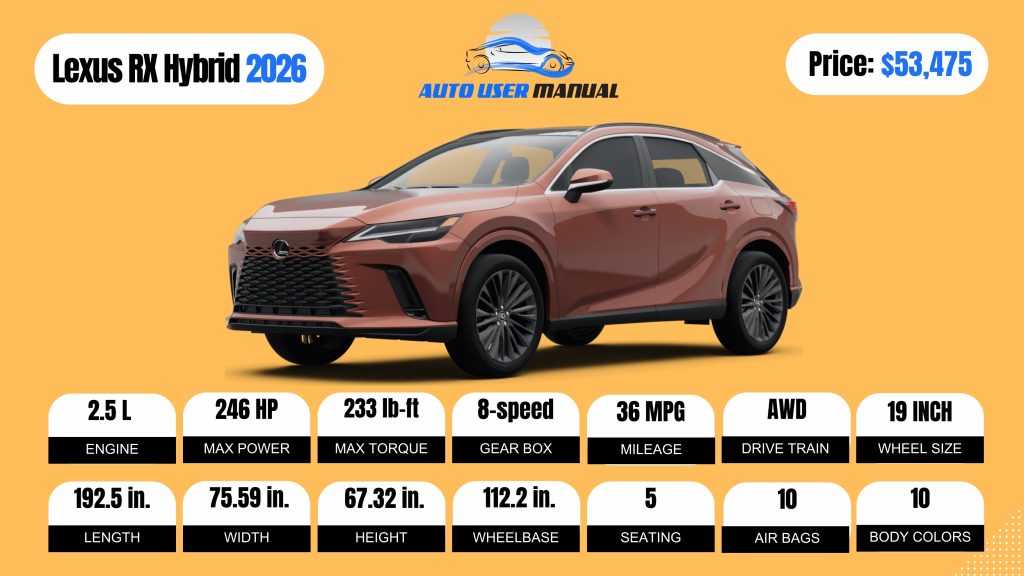 2026 Lexus RX Hybrid (Brochure)