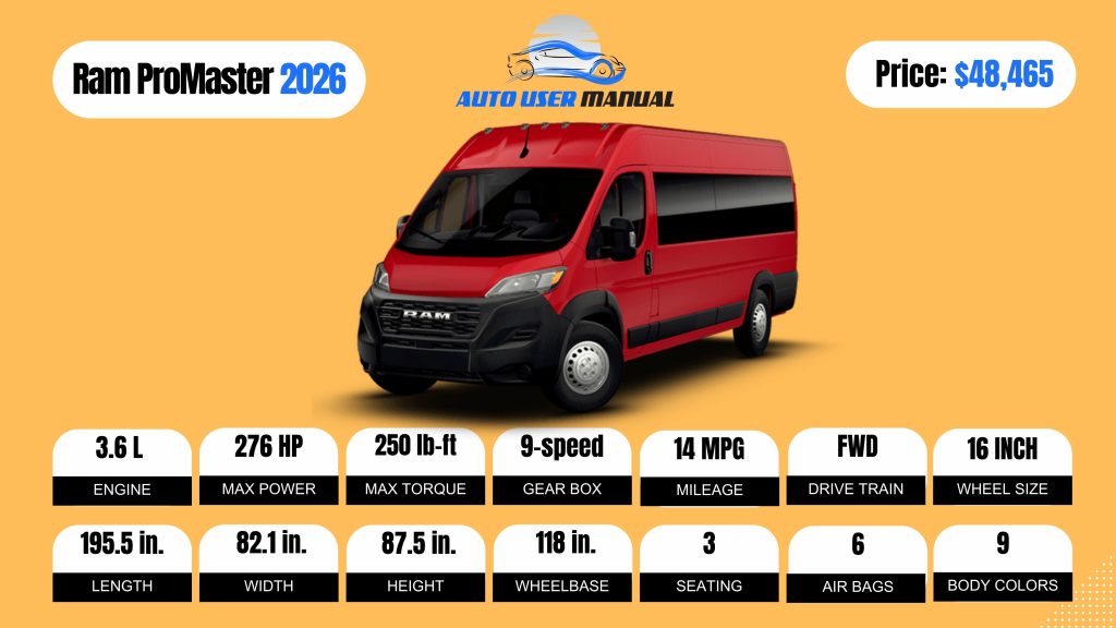 2026 Ram ProMaster (Brochure)