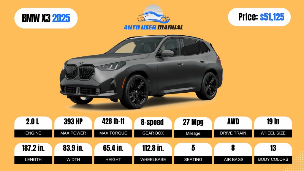 2025 BMW X3 (Brochure)
