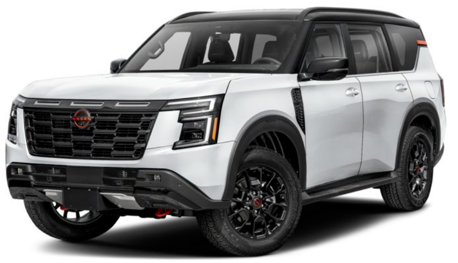 2025 Nissan Armada Aspen White Tricoat-Super Black