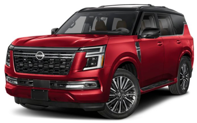 2025 Nissan Armada Coulis Red Pearl-Super Black