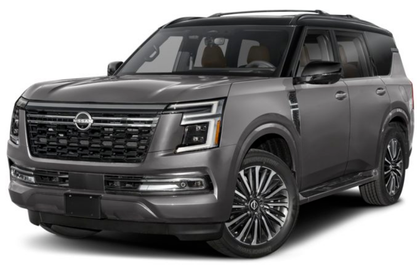 2025 Nissan Armada Gun Metallic Super Black