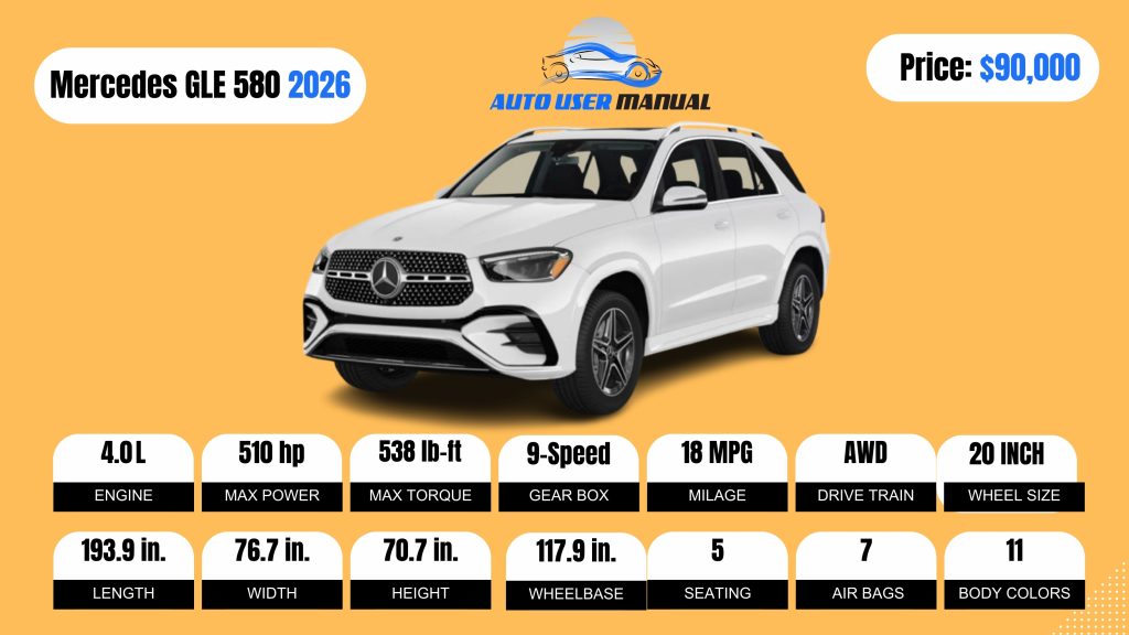 2026 Mercedes-Benz GLE 580 SUV Specs Featured
