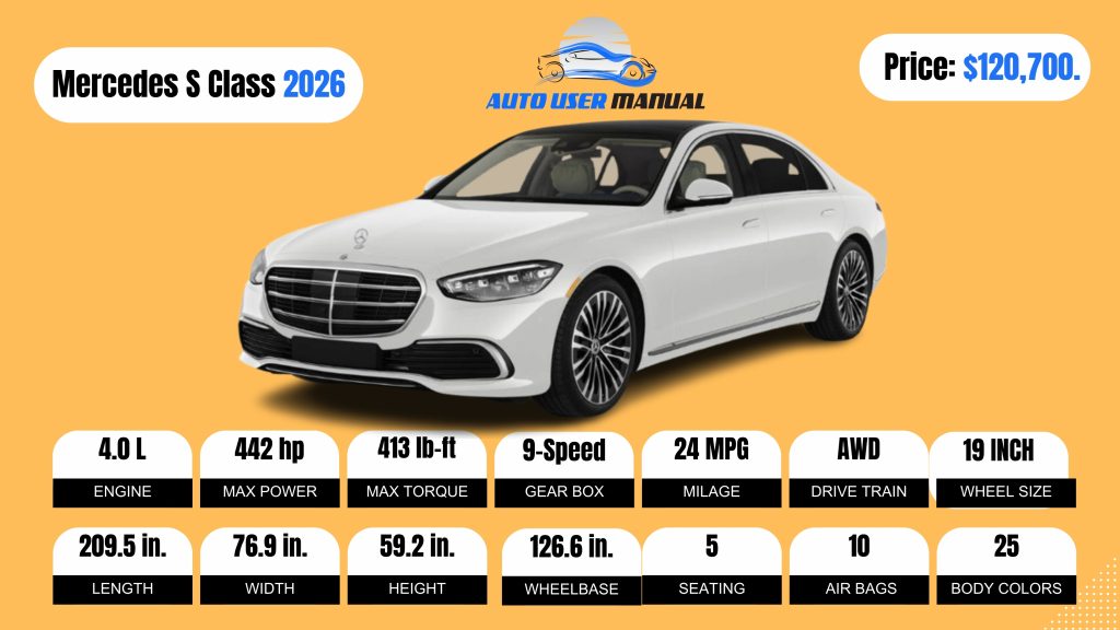 2026 Mercedes-Benz S-Class Sedan Specs Featured