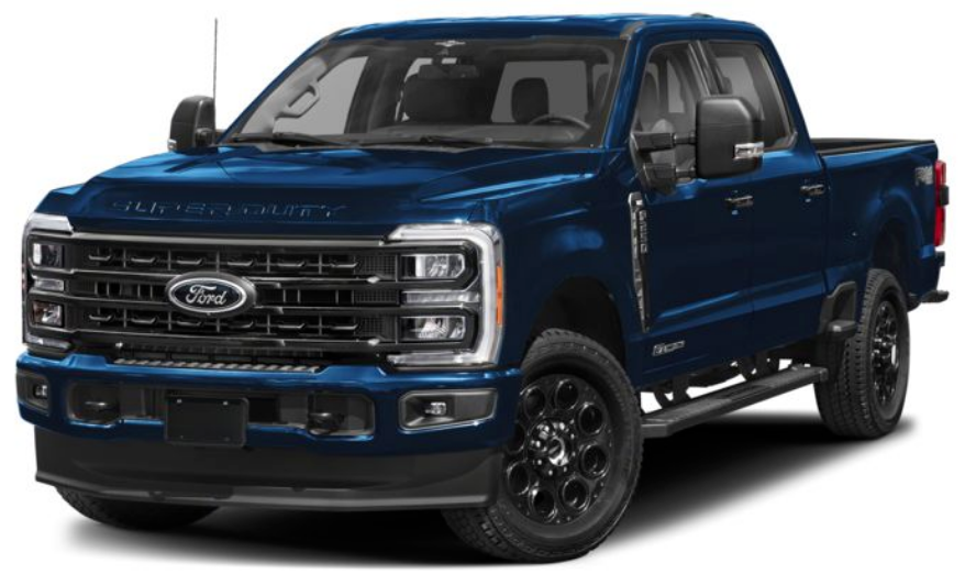 Antimatter Blue Metallic 2025 Ford Super Duty Agate Black Metallic