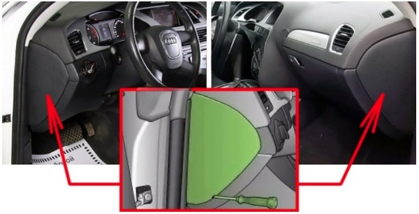Audi (A4 & S4) Fuse Box Location and Diagrams User Guide (2008 - 2016) fig 1