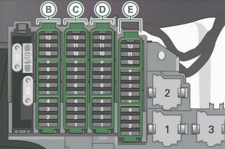 Audi (A4 & S4) Fuse Box Location and Diagrams User Guide (2008 - 2016) fig 15