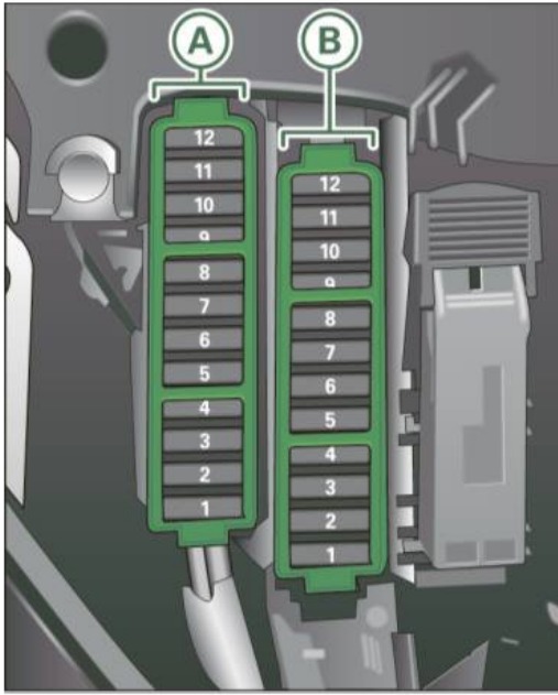 Audi (A4 & S4) Fuse Box Location and Diagrams User Guide (2008 - 2016) fig 9