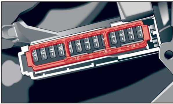 Audi (A4 & S4) Fuse Box Location and Diagrams User Guide (2017 - 2019) fig 9