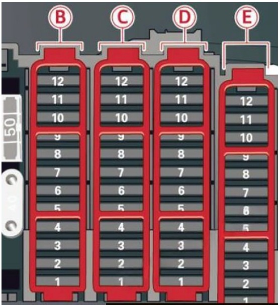 Audi Q5 Fuse Box Location and Diagrams User Guide (2009 - 2017) fig 8