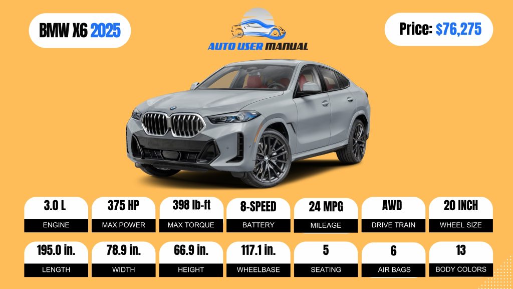 BMW X6 2025 Brochure