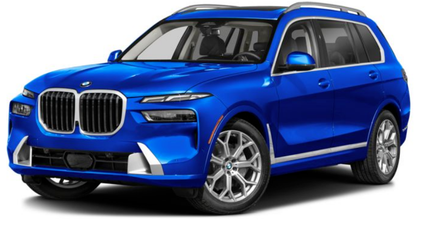 BMW X7 2025 Marina Bay Blue Metallic