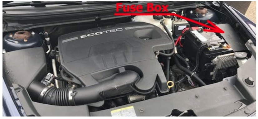 Chevrolet Malibu Fuse Box Location and Diagrams User Guide (2008 - 2012) Fig 2