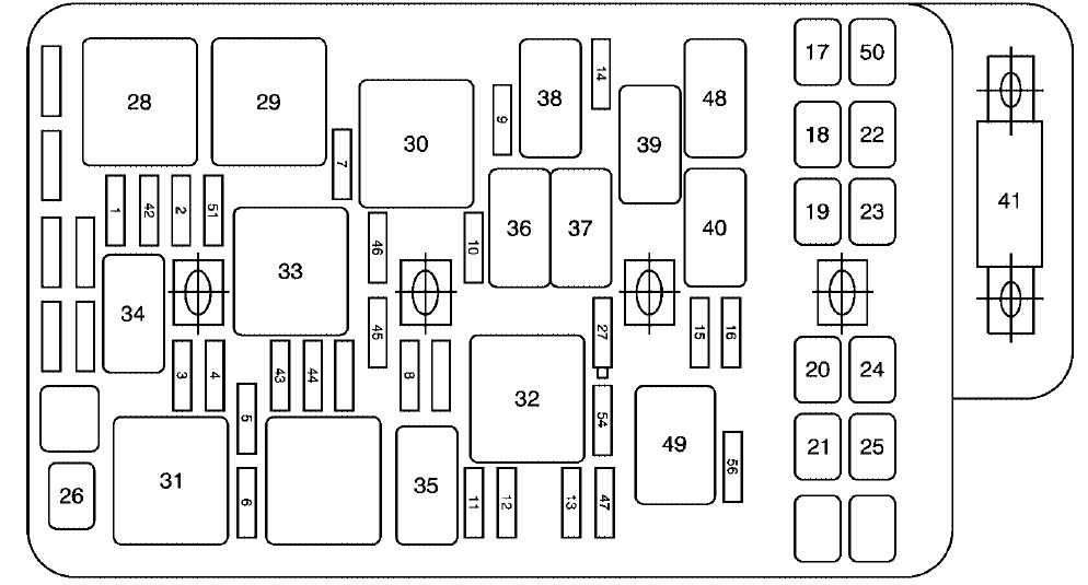Chevrolet Malibu Fuse Box Location and Diagrams User Guide (2008 - 2012) Fig 5