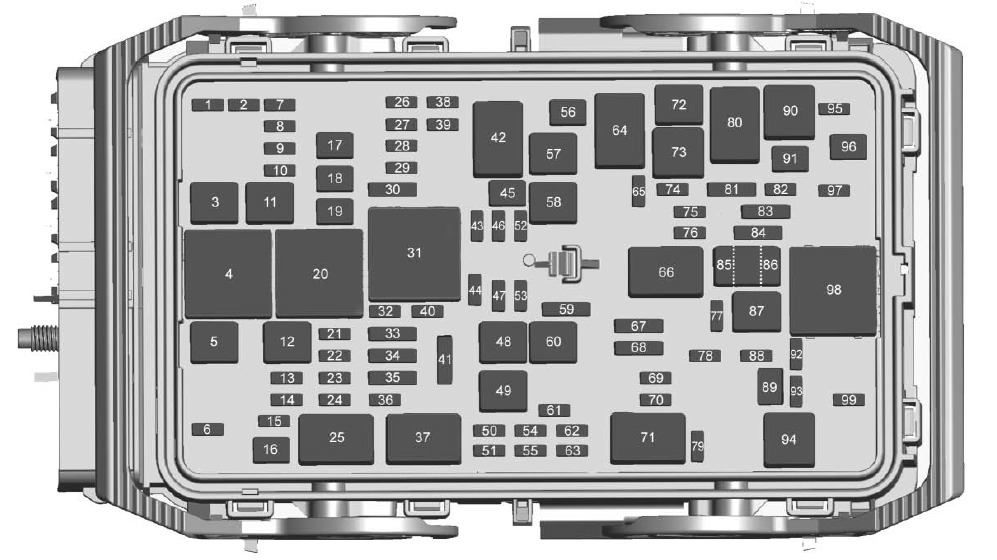 Chevrolet Malibu Fuse Box Location and Diagrams User Guide (2016 - 2022) Fig 7