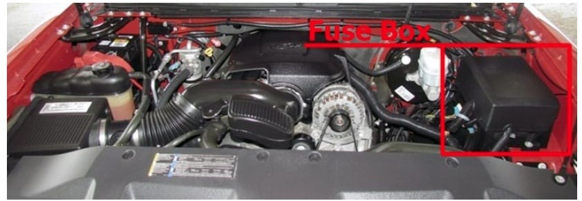 Chevrolet Silverado Fuse Box Location and Diagrams User Guide (2007 - 2013) Fig 2
