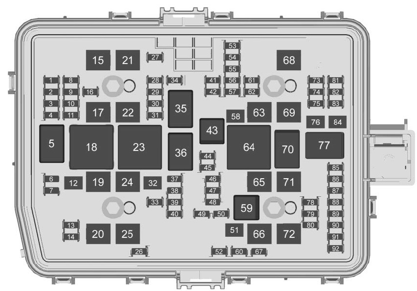 Chevrolet Silverado (2019 - 2026) Fuse Box Location & Diagrams - Auto ...