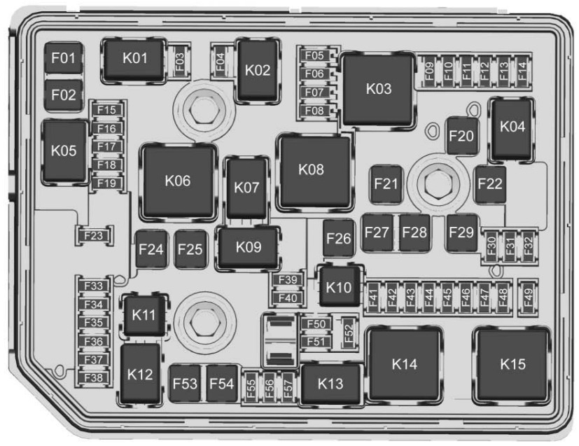 Chevrolet Volt Fuse Box Location & Diagrams User Guide (2016 – 2019) fig 4