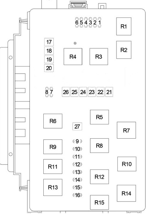 Chrysler (300 & 300C) Fuse Box Location and Diagrams User Guide (2005 - 2010) fig 7