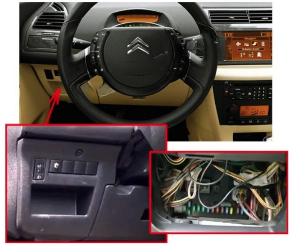 Citroën C4 Fuse Box Location and Diagrams User Guide (2004 – 2010) fig 1
