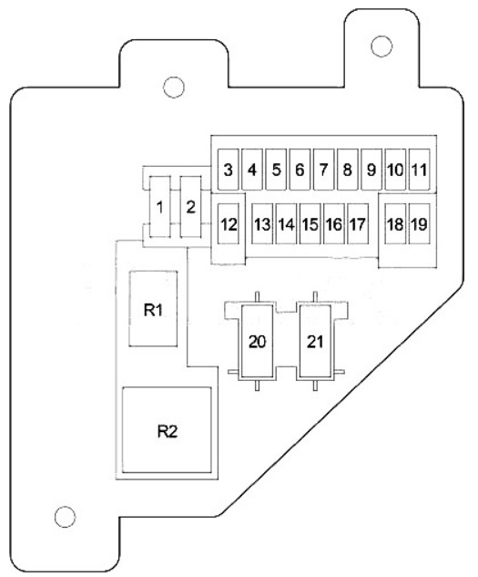 Dodge Dakota Fuse Box Location and Diagrams User Guide (1996 - 2000) fig 2