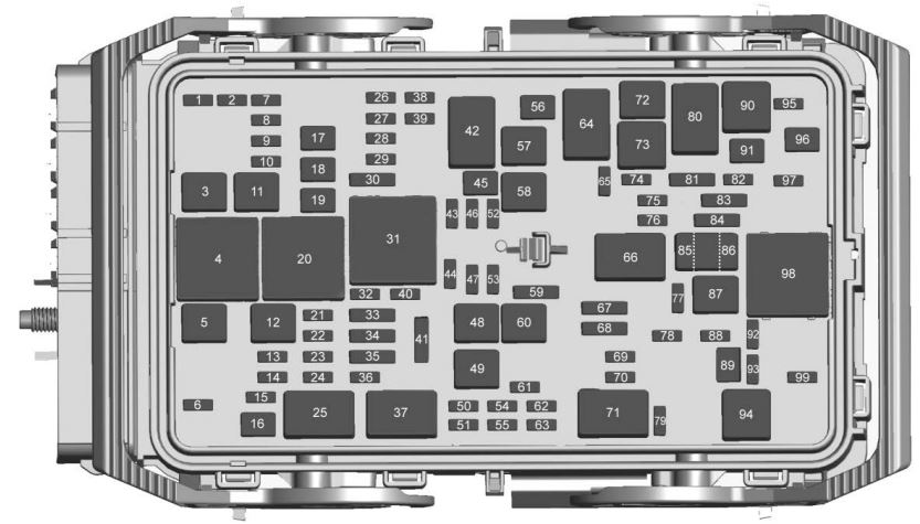 Engine Compartment 2019-2025 Diagram