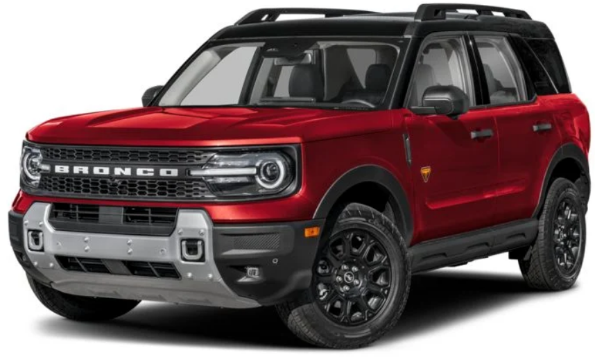 Ford Bronco Sport 2025 Ruby Red Metallic Tinted Clearcoat