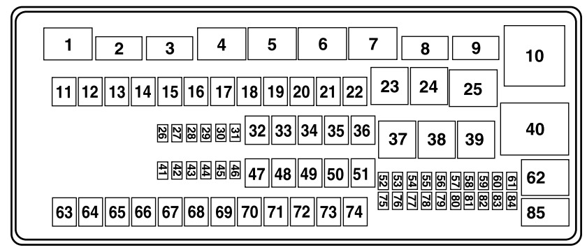 Ford E-250 Fuse Box Location and Diagrams User Guide (2016 - 2019) Fig 4