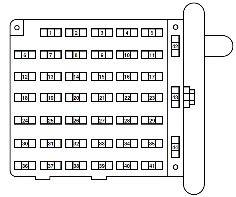 Ford E-350 Fuse Box Location and Diagrams User Guide (2002 - 2008) Fig 4